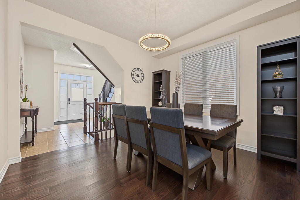 Dining room and front entry at 1531 Tough Gate, Milton